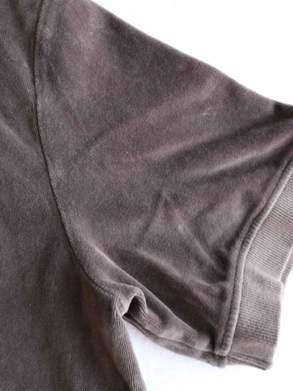 Pact Organic Cotton Velour Crew Pullover Shirt Graphite -  Women's Large - Picture 11 of 11